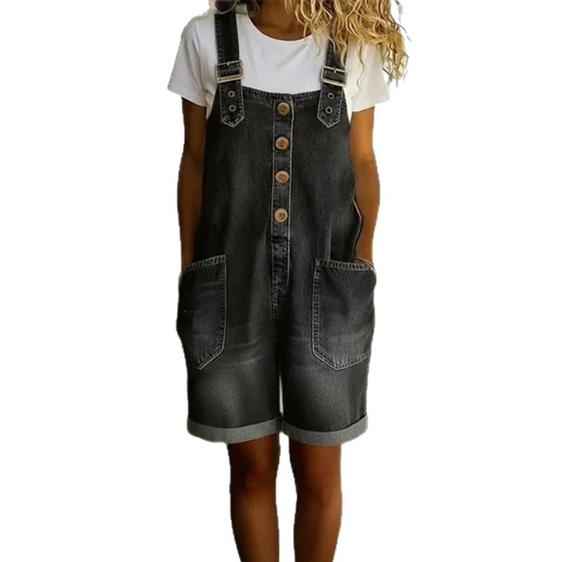 ✨Lässiger Jeans-Strampler für Damen