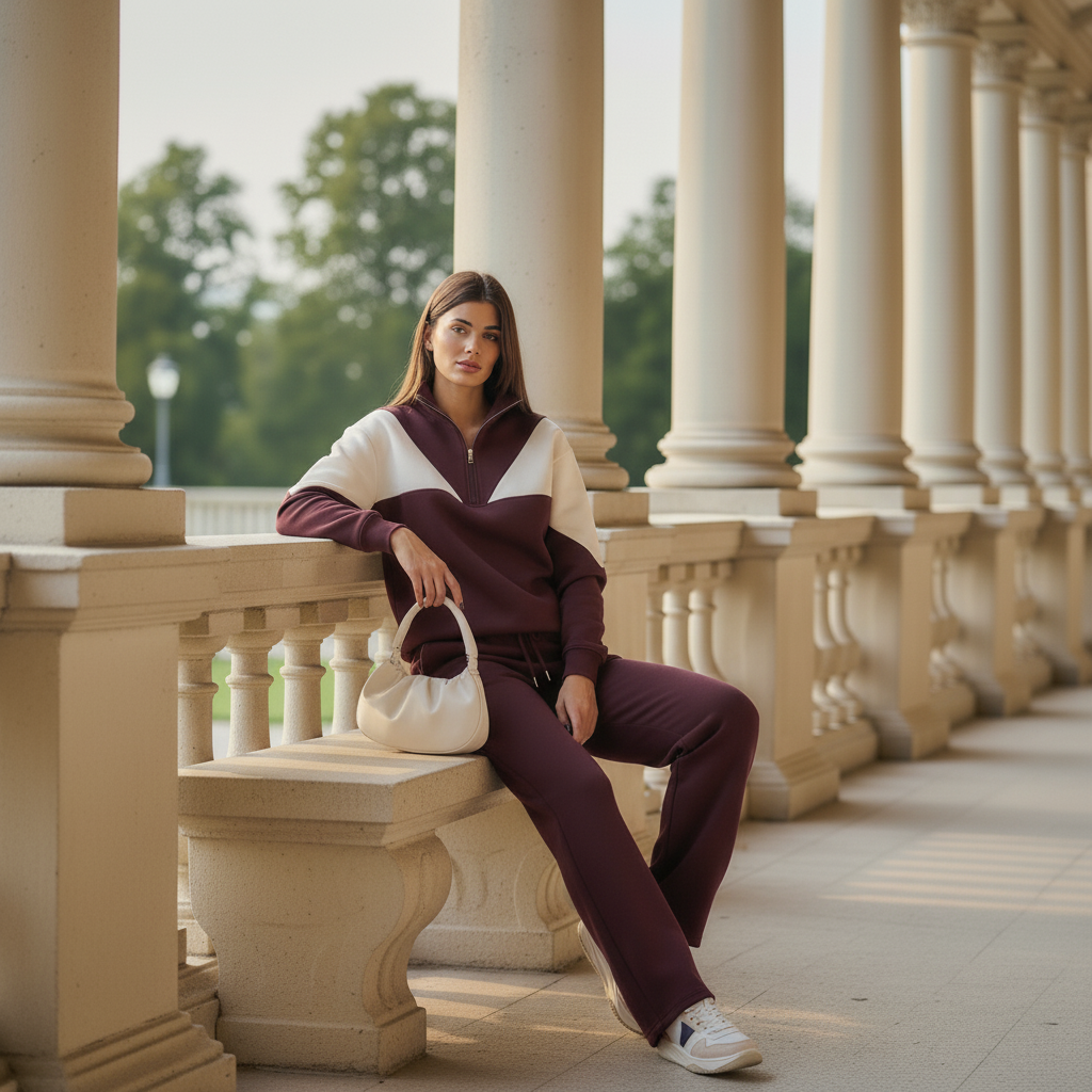Timeless Cozy Damen-Jogginganzug aus 100 % Baumwolle