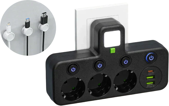 🔌💡Smarte Steckdosenleiste mit USB – Energie sparen, Komfort maximieren! ⚡✨ Praktisch, langlebig & nachhaltig für Ihr intelligentes Zuhause.