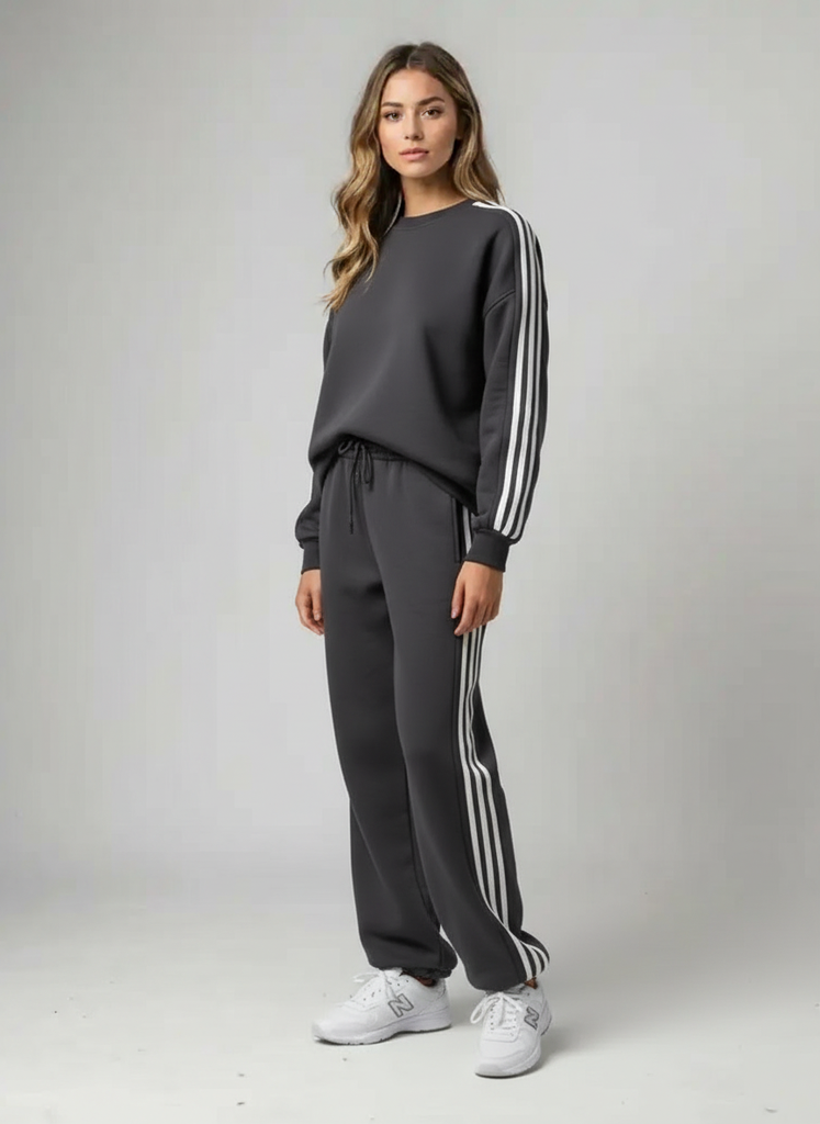 Klassischer Damen-Jogginganzug aus 100 % Baumwolle