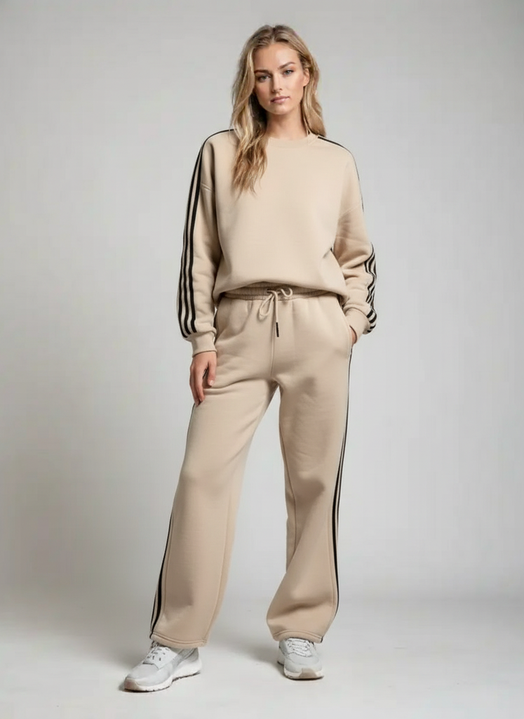 Klassischer Damen-Jogginganzug aus 100 % Baumwolle