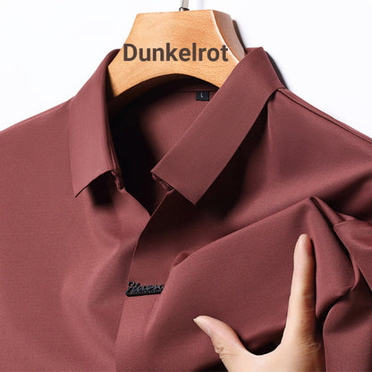🎁Men's Casual Revers Atmungsaktiv Knitterfrei T-shirt