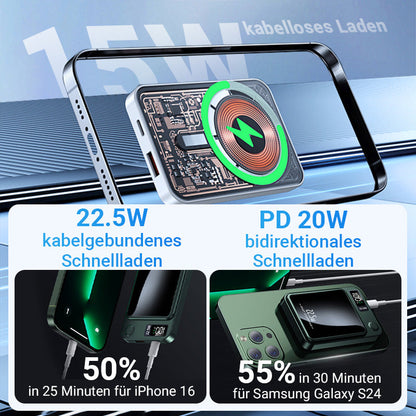 ⚡️ 50% RABATT BLACK FRIDAY! ✨ 10000mAh Powerbank - 22.5W Super-Schnellladen & Ultradünnes Tragbares Design für Smartphones & Tablets 📱🔋
