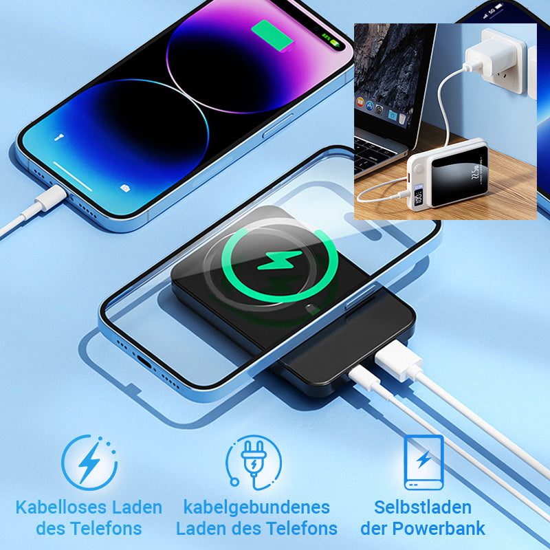 ⚡️ 50% RABATT BLACK FRIDAY! ✨ 10000mAh Powerbank - 22.5W Super-Schnellladen & Ultradünnes Tragbares Design für Smartphones & Tablets 📱🔋