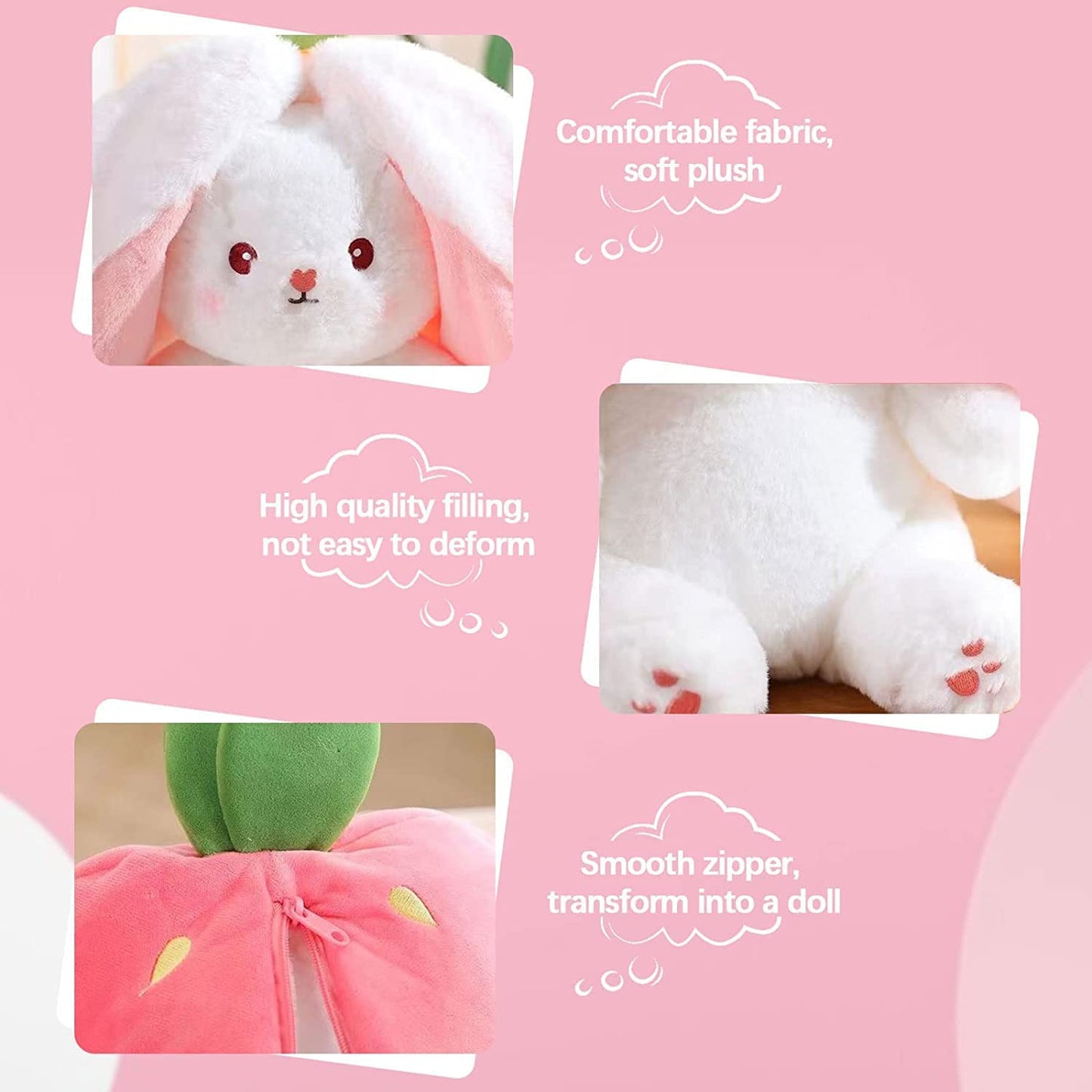 🐰Osterfrüher Heißer Verkauf 50% RABATT🍓Strawberry Bunny verwandelt sich in ein kleines Kaninchen