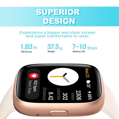 Smartwatch für Frauen und Männer, Fitness-Tracker mit Anrufannahme/-tätigung, Fitnessuhr mit Schlaf-Tracker/100 Sportarten/IP68 wasserdichtem Schrittzähler