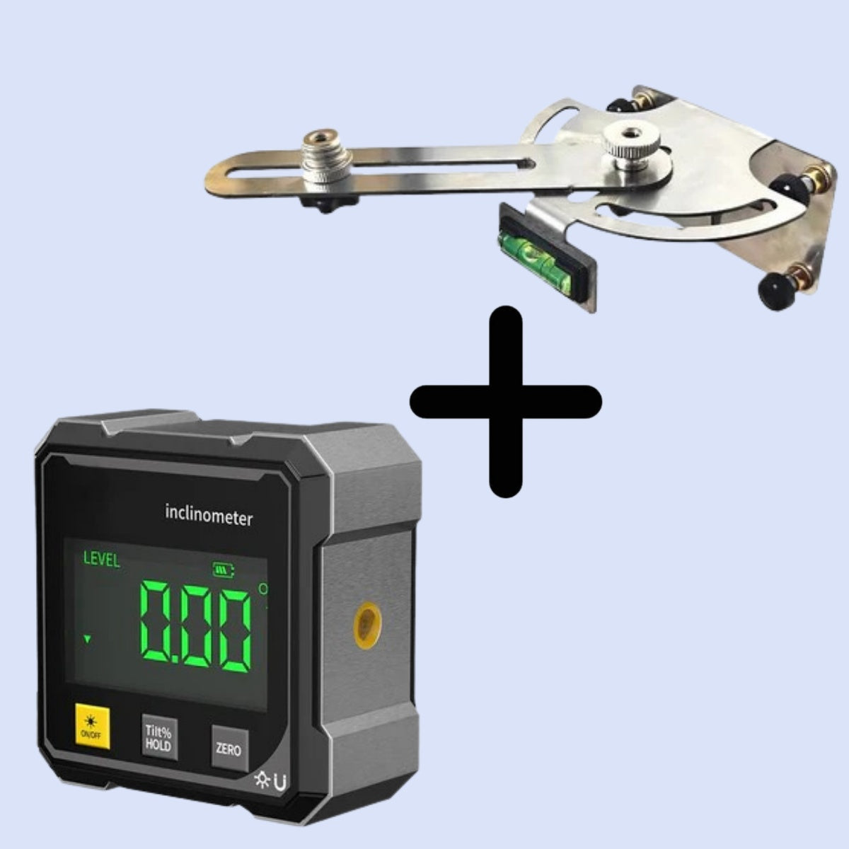 🔥4-seitiger digitaler Winkelmesser mit Laser und Magnetfunktion