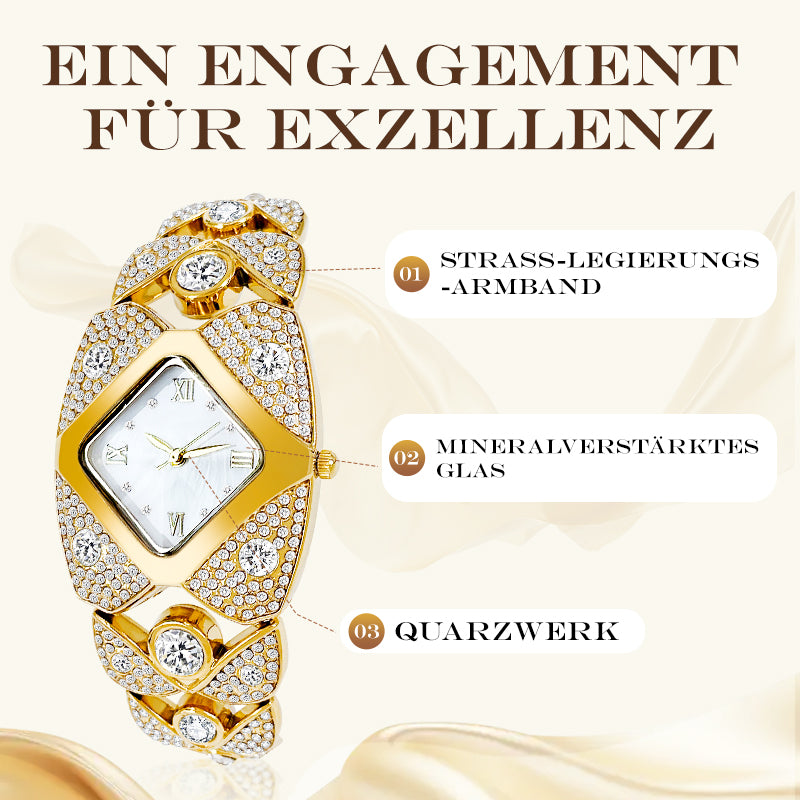 ⏳Zeitlich begrenztes Sonderangebot💎Retro-Quarzuhr für Damen mit funkelnden Strasssteinen✨