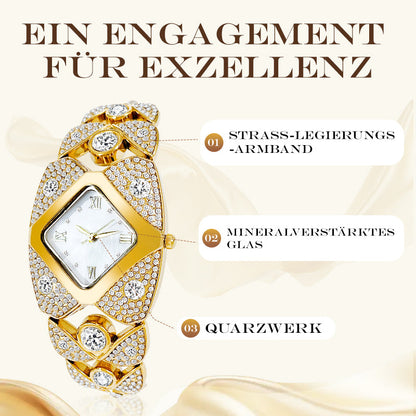⏳Zeitlich begrenztes Sonderangebot💎Retro-Quarzuhr für Damen mit funkelnden Strasssteinen✨