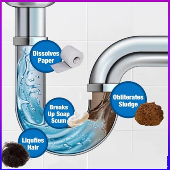 ⌛Jetzt zugreifen! 2 kaufen, 1 gratis dazu!🔥Spülbecken- und Abflussreiniger✨🚰