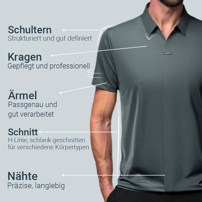 🎁Men's Casual Revers Atmungsaktiv Knitterfrei T-shirt