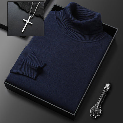 🔥Black-Friday-Mega-Angebot – 49 % Rabatt! ✨ Premium Kaschmirpulli Herren Einfarbig - Weiches Wohlfühlgarn mit Moderner Passform für Business & Freizeit 👔🎯