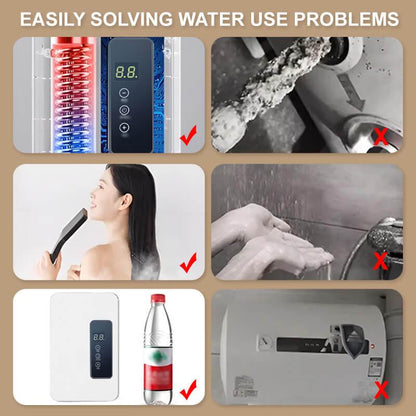 🚀💧【Endlos Warmwasser & Spart 90% Strom】🏠✅ Kompakter Durchlauferhitzer - Intelligente Lösung für sparsame Haushalte!