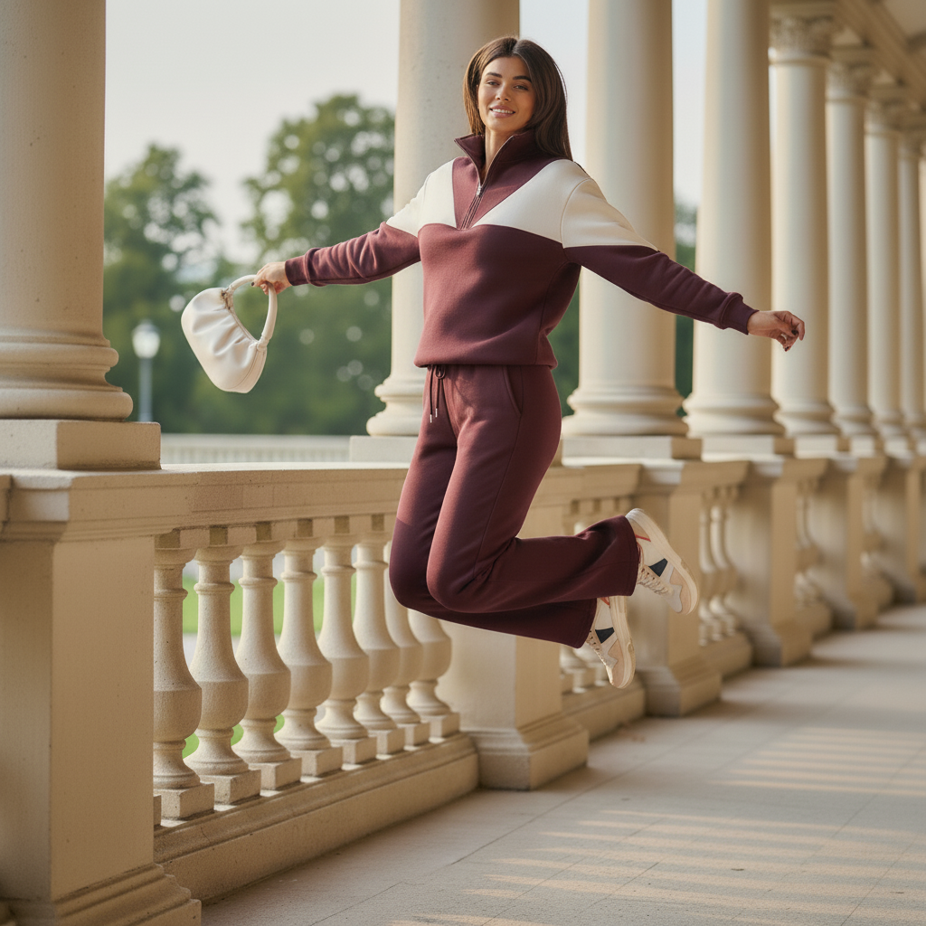 Timeless Cozy Damen-Jogginganzug aus 100 % Baumwolle