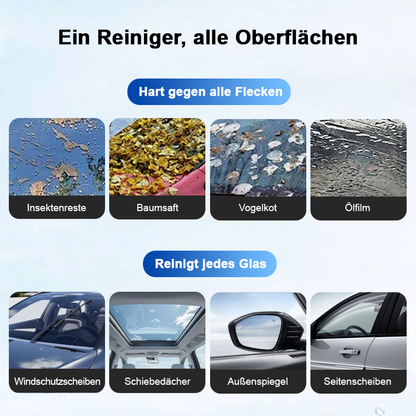 🚗Glas-Ölfilmentferner fürs Auto, Ölfilmentferner für Autowindschutzscheiben und -fenster, entfernt Ölfilme und Fingerabdrücke, verbessert die Klarheit der Windschutzscheibe für sicheres Fahren