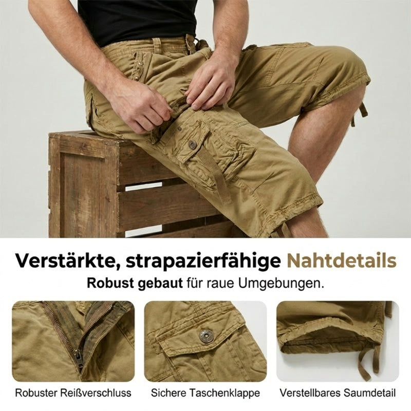 Cargo-Shorts für Herren –  Mehrfachtaschen & Baumwollmix ✨