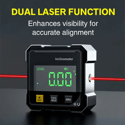 🔥4-seitiger digitaler Winkelmesser mit Laser und Magnetfunktion