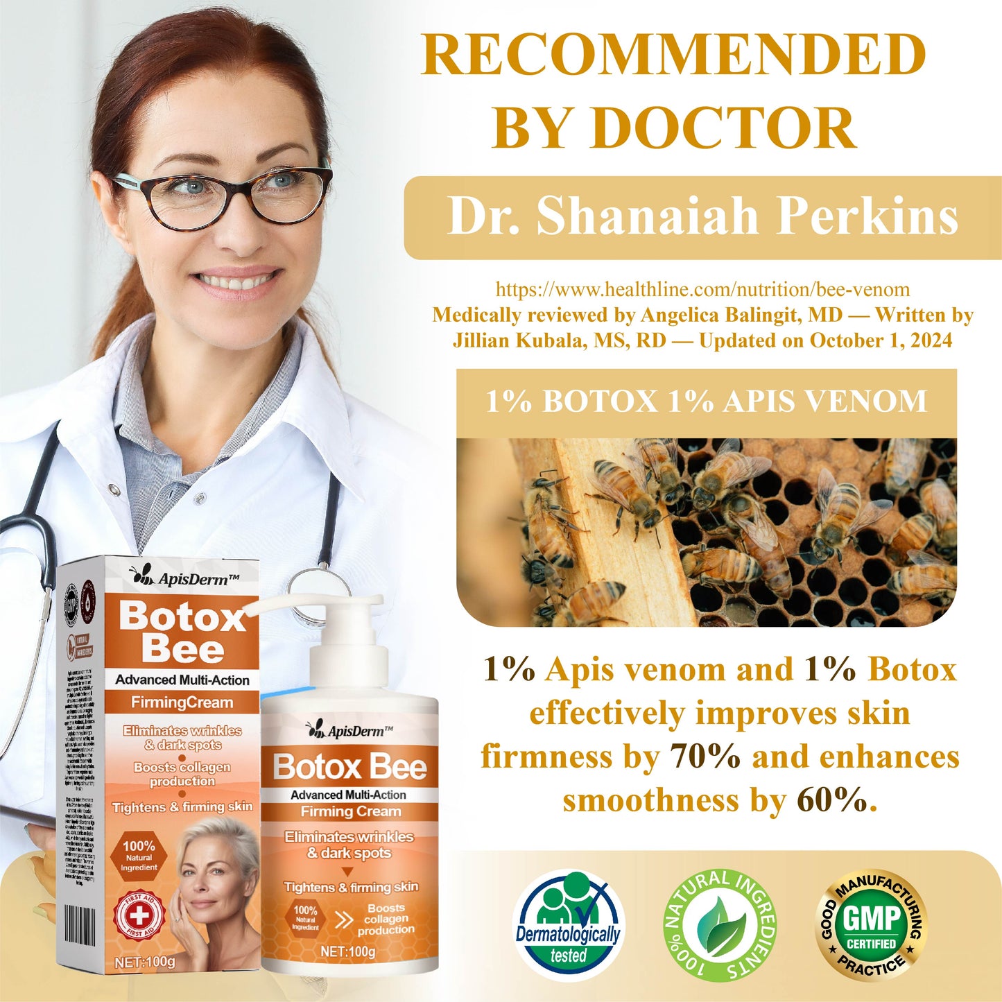 Holikea™ BotoxBee Straffungscreme – Fortschrittliche Anti-Aging-Pflege 100g