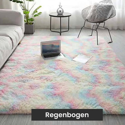 🎅Nettes Geschenk - Plüsch-Fußmatte mit Farbverlauf🎁