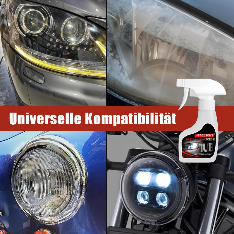 180 ml Professionelles Scheinwerfer-Aufbereitungsset für Autos mit Schwamm
