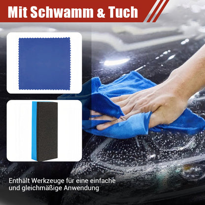 180 ml Professionelles Scheinwerfer-Aufbereitungsset für Autos mit Schwamm