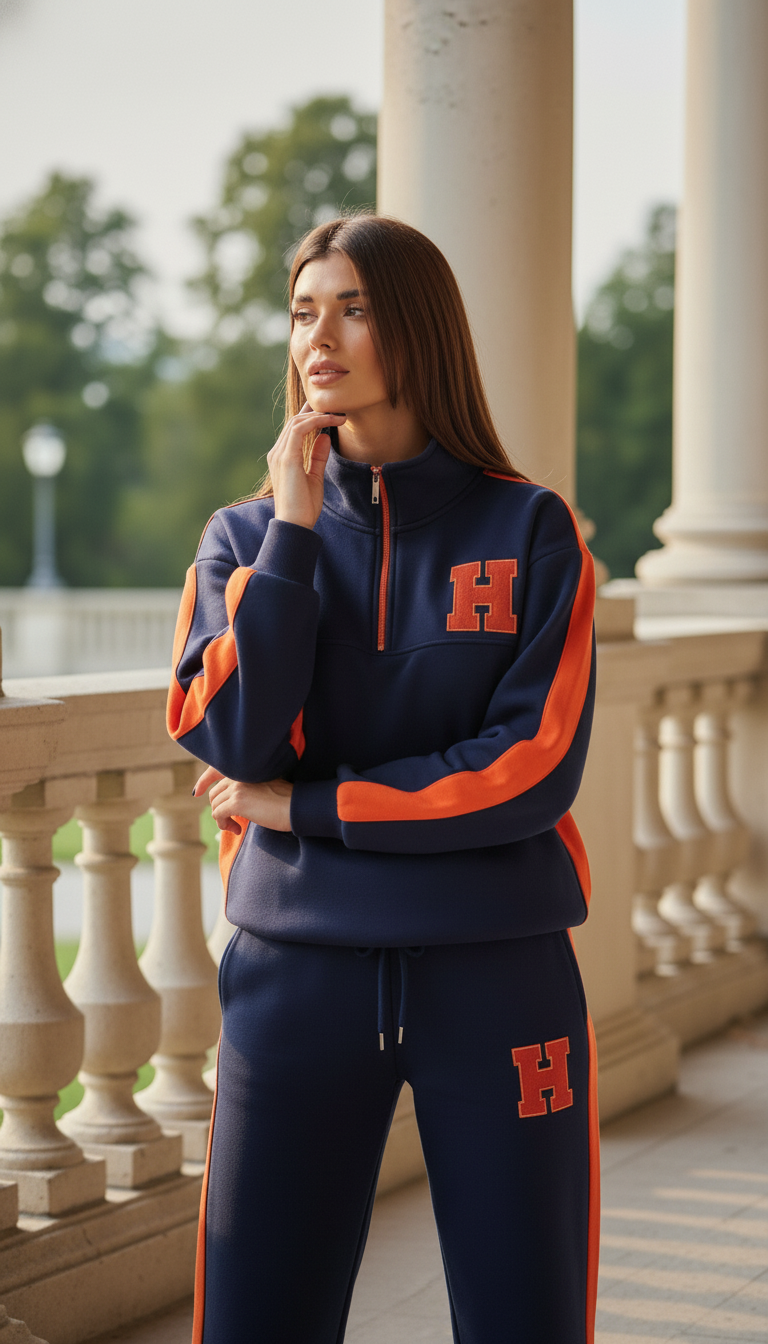 Premium Damen-Jogginganzug aus Baumwolle für jede Saison
