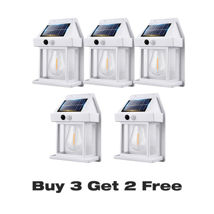 🎁 50 % RABATT! 💡 SOLAR-WANDLEUCHTE – Bewegungssensor & wetterfest 🌟🛒