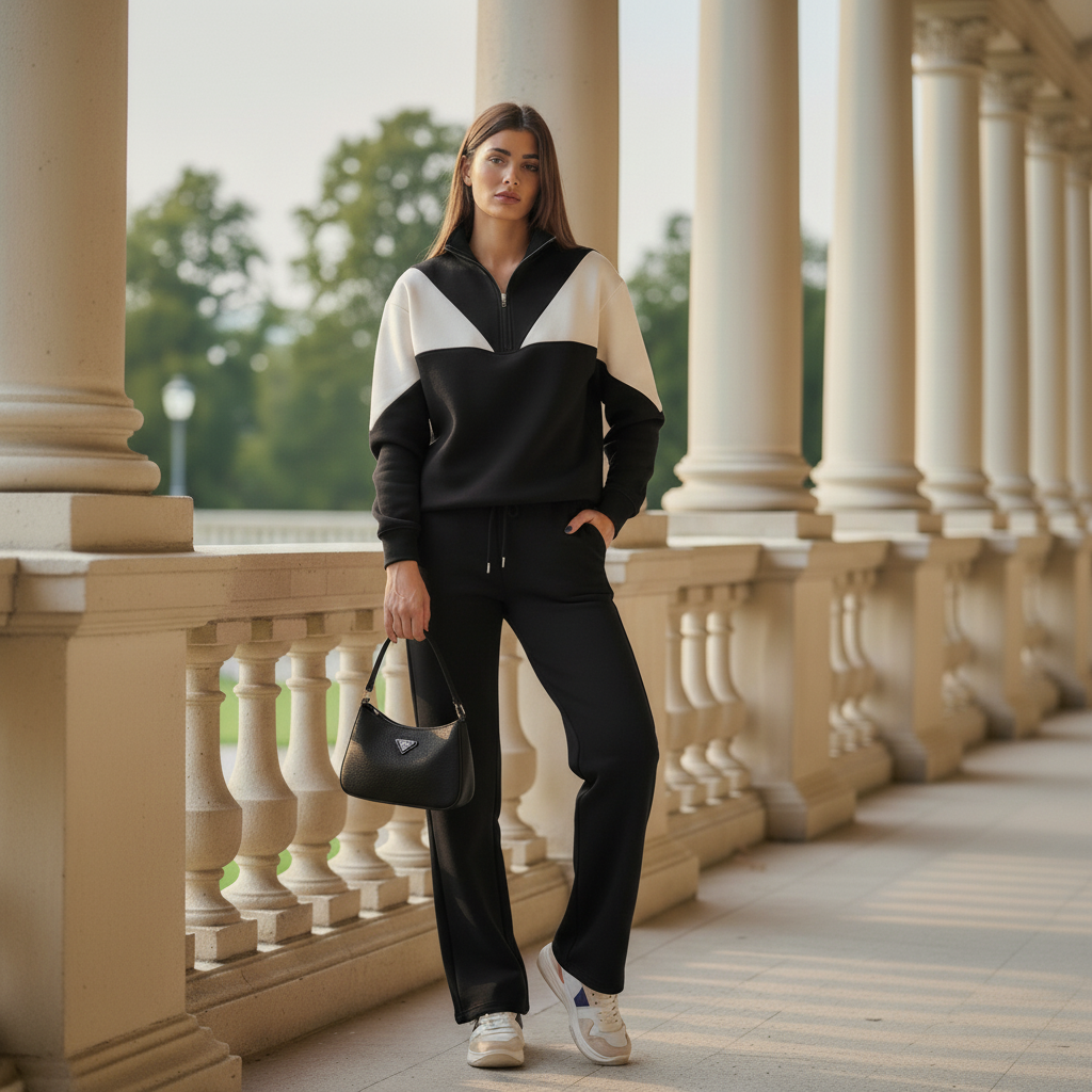 Timeless Cozy Damen-Jogginganzug aus 100 % Baumwolle