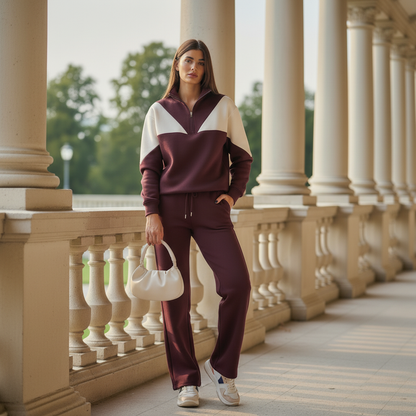 Timeless Cozy Damen-Jogginganzug aus 100 % Baumwolle