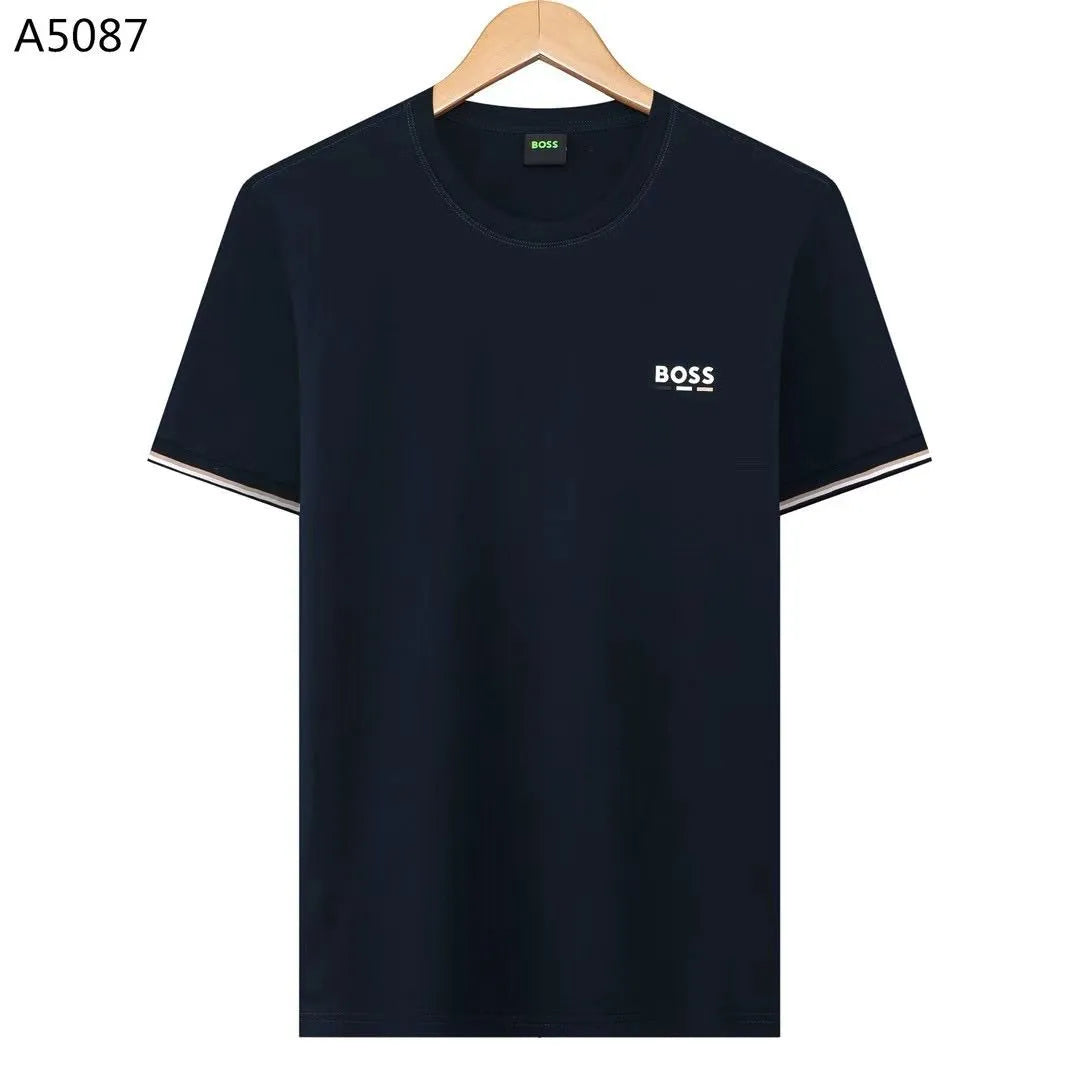 Herren Regular Fit T-Shirt A5087 in Dunkelblau – Vorderansicht
