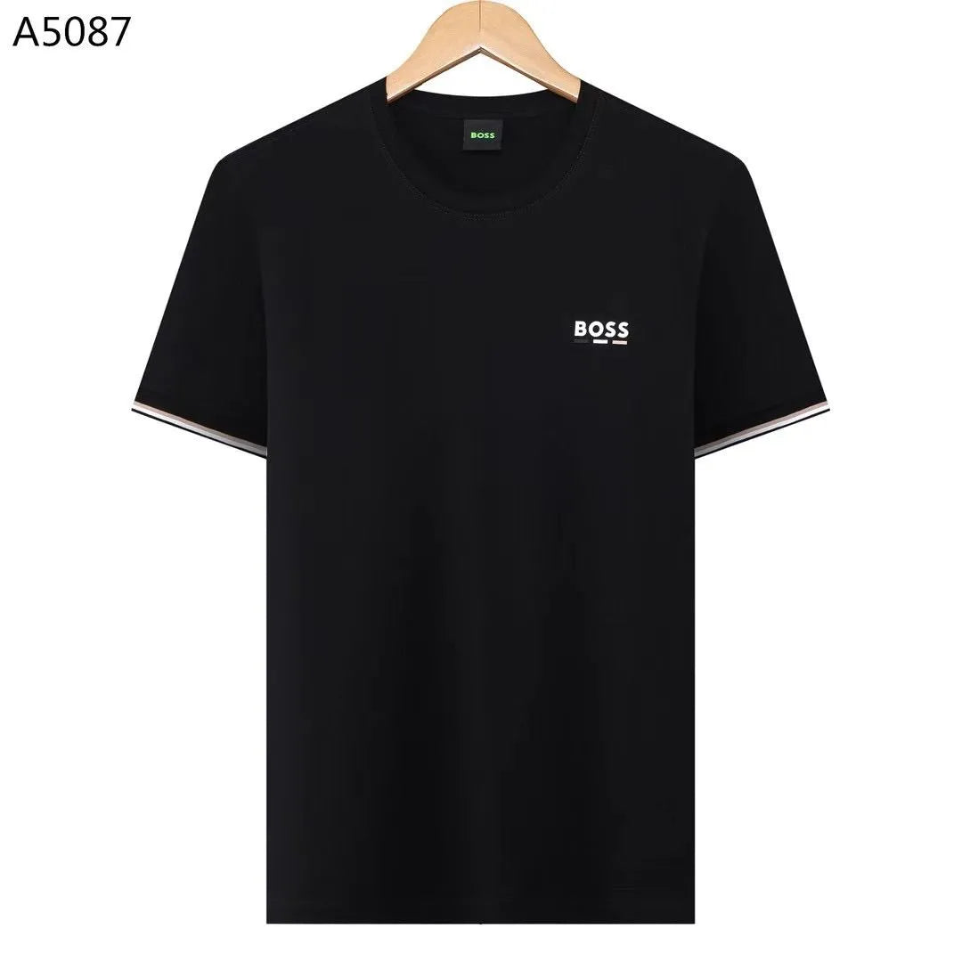 Herren Regular Fit T-Shirt A5087 in Schwarz – Vorderansicht