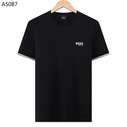 Herren Regular Fit T-Shirt A5087 in Schwarz – Vorderansicht