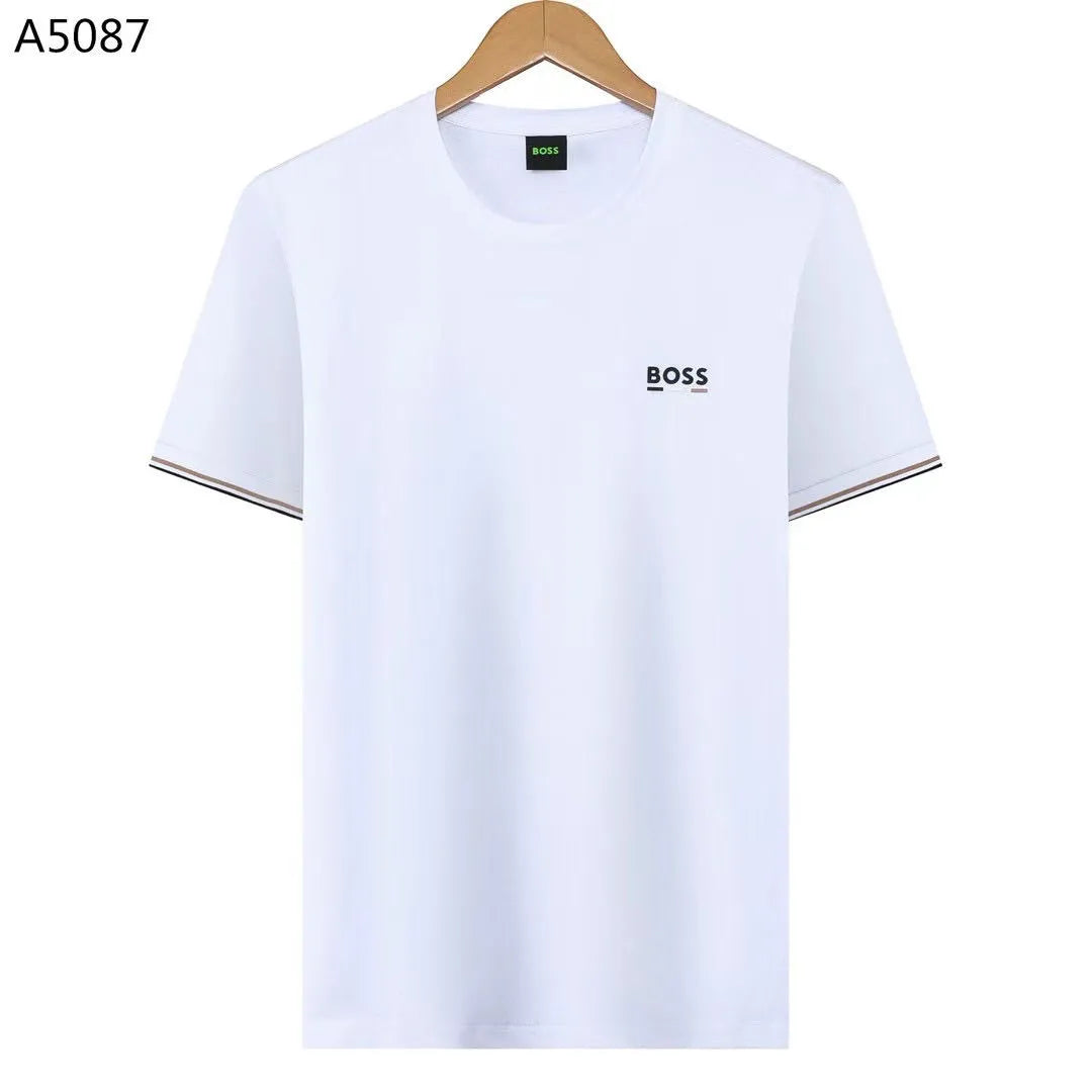 Herren Regular Fit T-Shirt A5087 in Weiß – Vorderansicht
