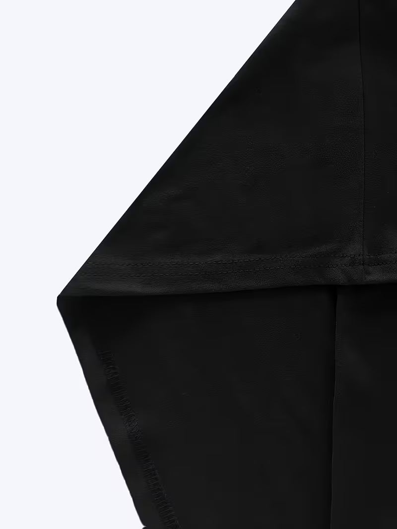 ILEERA Oversized Raven Symbol T-Shirt – Ärmel- und Stoffdetail