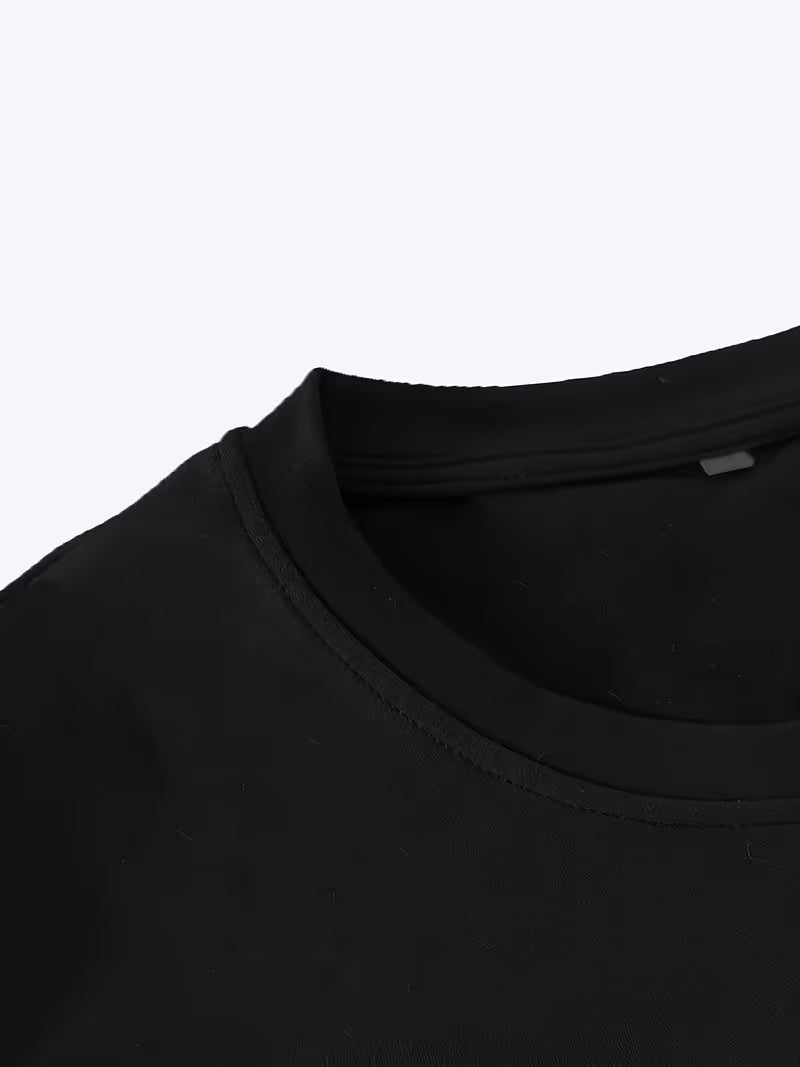 ILEERA Oversized Raven Symbol T-Shirt – Rundhalsausschnitt