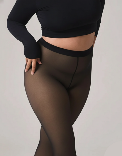 Thermo-Leggings Damen – Hellbraun