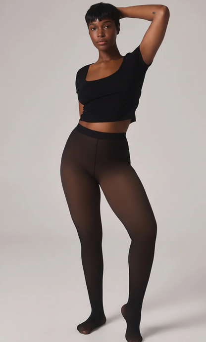 Thermo-Leggings mit weichem Fleecefutter – Detailansicht
