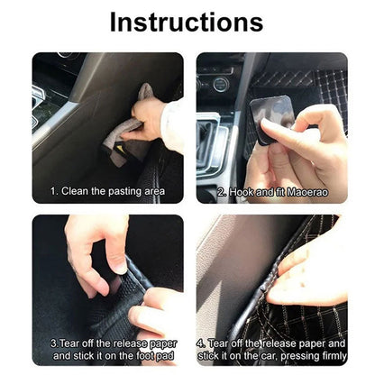 🚗🔩 20-teiliges Set Befestigungsaufkleber für Autofußmatten