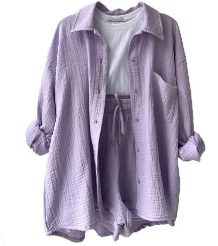 🔥Heißer Verkauf 49% Rabatt🔥Zweiteiliges Damenhemd mit langen Ärmeln Mode Casual Anzug