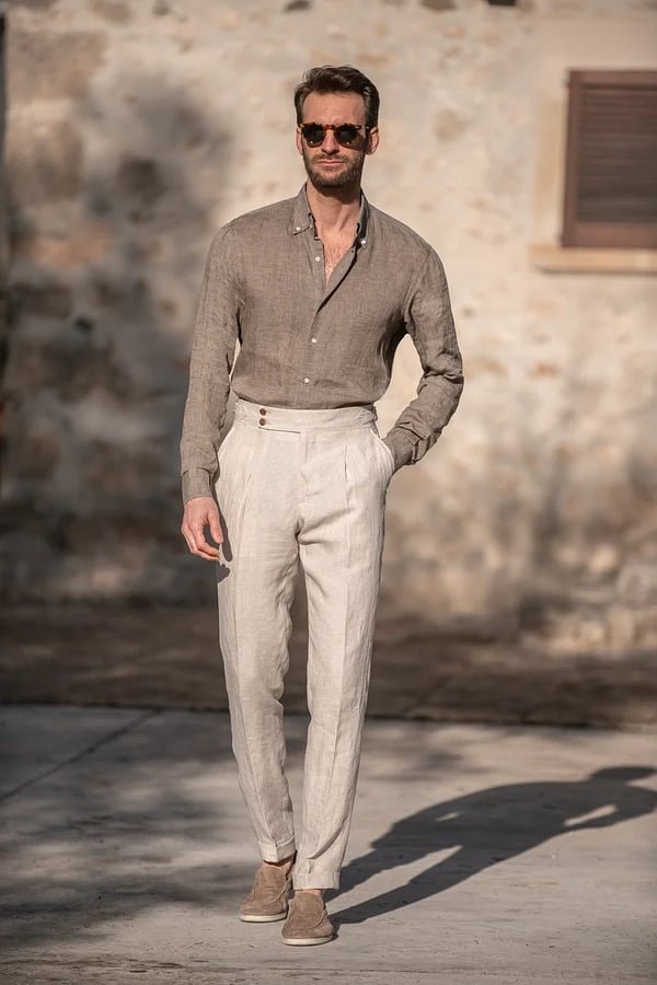 💖Einfarbige, gerade geschnittene Freizeithose für Herren