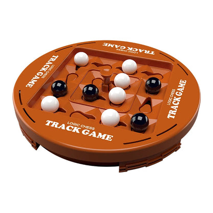 ♟️🌀Logik Schach Track Spielset für 2-4 Spieler, lustige Familien Spieleabend Unterhaltung