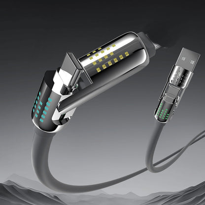4-in-1-Schnellladedatenkabel mit Atemlicht