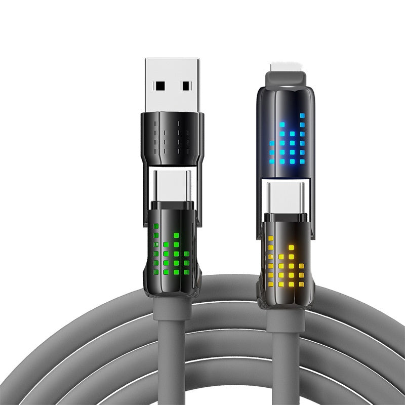4-in-1-Schnellladedatenkabel mit Atemlicht