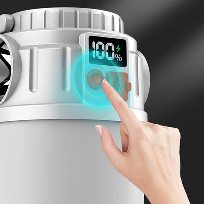 Solar-Außenleuchte mit digitaler Anzeige und zwei Lichtquellen