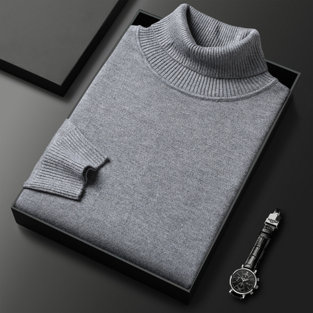 🔥Black-Friday-Mega-Angebot – 49 % Rabatt! ✨ Premium Kaschmirpulli Herren Einfarbig - Weiches Wohlfühlgarn mit Moderner Passform für Business & Freizeit 👔🎯
