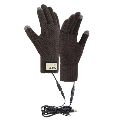 USB Wiederaufladbare elektrisch beheizte Strickhandschuhe