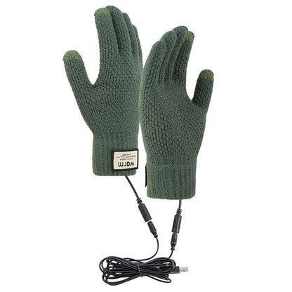 USB Wiederaufladbare elektrisch beheizte Strickhandschuhe
