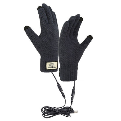 USB Wiederaufladbare elektrisch beheizte Strickhandschuhe