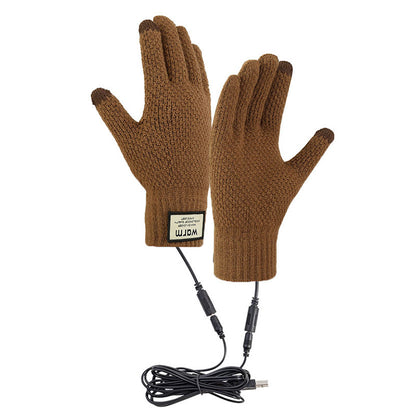 USB Wiederaufladbare elektrisch beheizte Strickhandschuhe