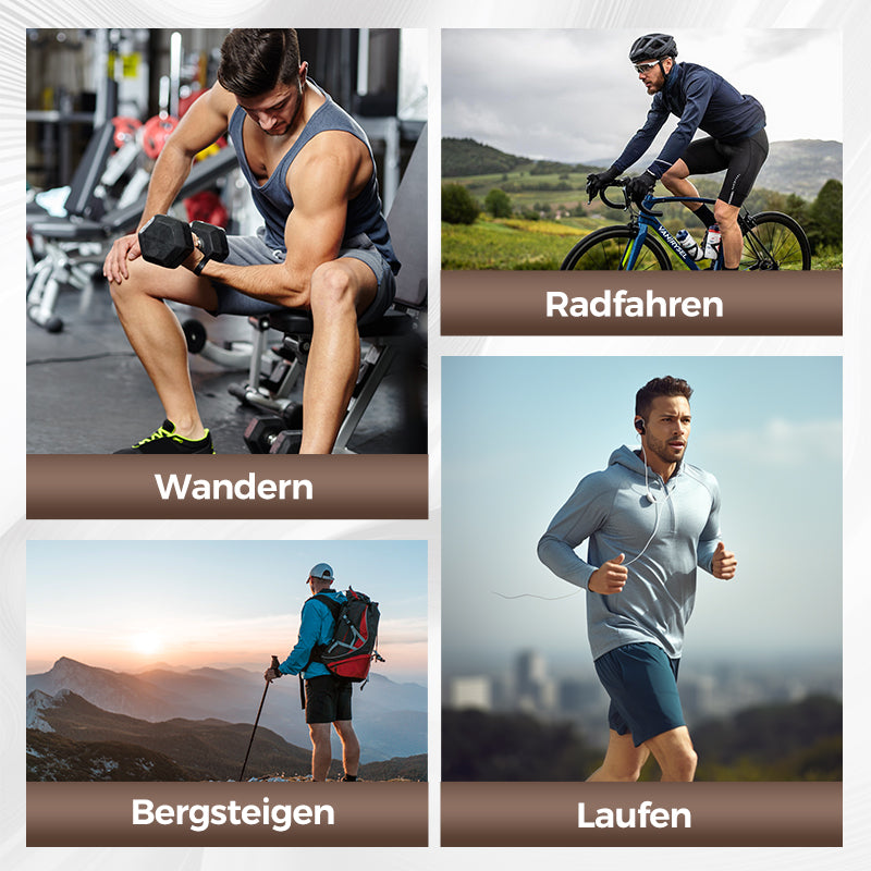 Premium Leder Unterarmtasche für Herren und Damen, dieftechnisch mit verstecktem Fach für Handys und Outdoor Ausrüstung, vielseitig für Radfahren, Wandern und mehr